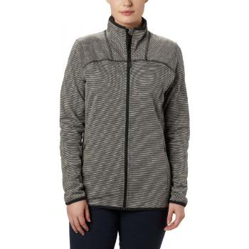 Columbia FIRWOOD CAMP STRIPED FLEECE FZ Dámská mikina, tmavě šedá, velikost XS