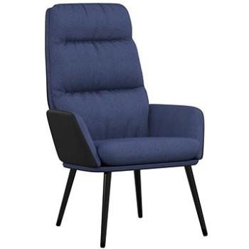Relaxační křeslo modré textil, 341123 (341123)