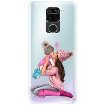 iSaprio Kissing Mom - Brunette and Girl pro Xiaomi Redmi Note 9 (kmbrugirl-TPU3-XiNote9)