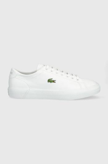 Kožené sneakers boty Lacoste GRIPSHOT bílá barva, 41CMA0014