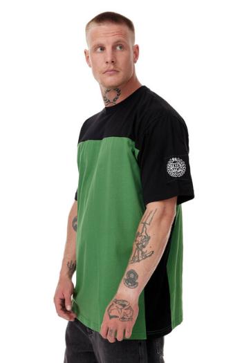 Mass Denim Berg T-shirt black/green - XL