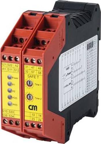 Ochranné relé CM Manufactory SAFE TN, 45024, 24 V DC/AC, 2 spínací kontakty, 1 rozpínací kontakt