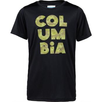 Columbia GRIZZLY GROVE SHORT SLEEVE GRAPHIC TEE Dětské triko, černá, velikost XL