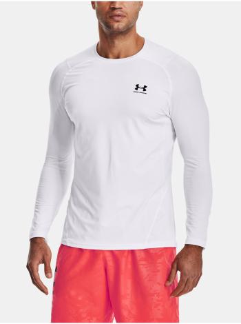 Tričko Under Armour UA HG Armour Fitted LS  - bílá