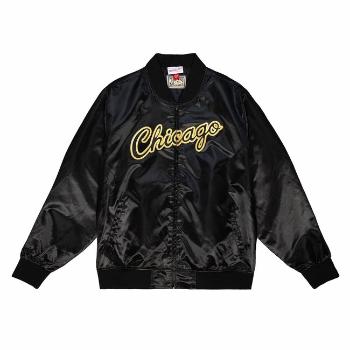 Mitchell & Ness Chicago Bulls Big Face 4.0 Satin Jacket black - L