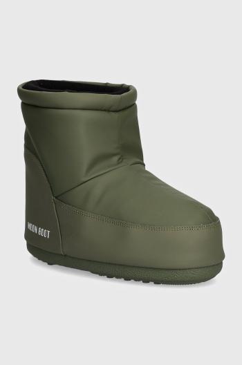 Sněhule Moon Boot MB ICON LOW NOLACE RUBBER zelená barva, 80D1409410 M006