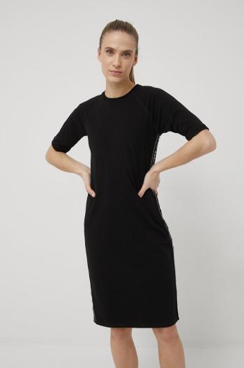Šaty Dkny černá barva, mini, přiléhavá