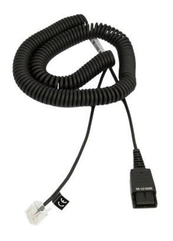 Jabra kabel QD -> RJ45, kroucený, 0, 5 - 2 m