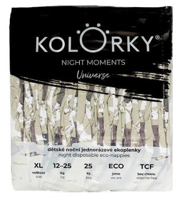 KOLORKY NIGHT MOMENTS - Vesmír - XL (12-25 kg) - 25 ks - noční jednorázové ekoplenky