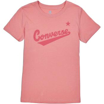 Converse WOMENS NOVA CENTER FRONT LOGO TEE Dámské tričko, lososová, velikost S
