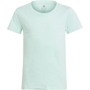 adidas LIN TEE Dívčí tričko, světle zelená, velikost 128