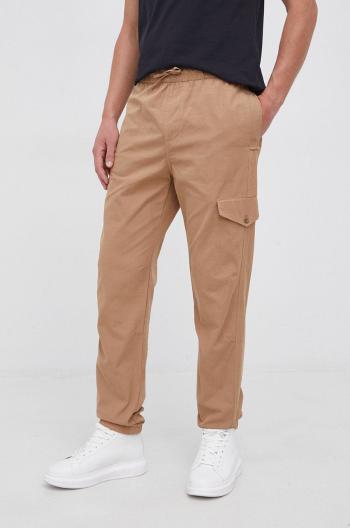 Kalhoty Gant pánské, béžová barva, jogger