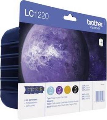 Brother Ink LC-1220 originál kombinované balení černá, azurová, purppurová, žlutá LC1220VALBPDR