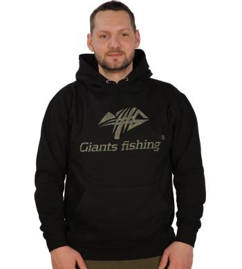 Giants fishing mikina s kapucí černá camo logo - xxxxl