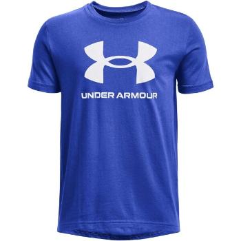 Under Armour SPORTSTYLE LOGO SS Chlapecké triko, modrá, velikost L