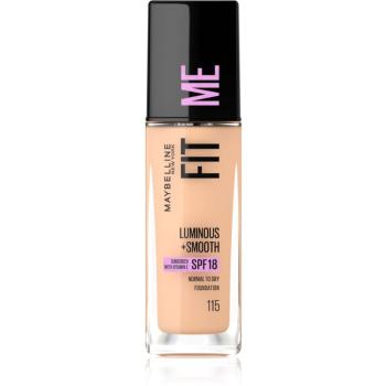 Maybelline Fit Me! tekutý make-up pro rozjasnění a vyhlazení pleti odstín 115 Ivory 30 ml