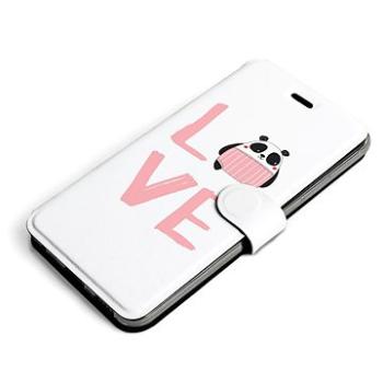 Mobiwear Flip pouzdro pro Motorola Moto G51 5G - MH09S Panda LOVE (5903516977475)