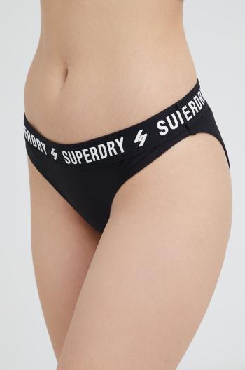 Plavkové kalhotky Superdry černá barva