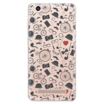 Odolné silikonové pouzdro iSaprio - Vintage Pattern 01 - black - Xiaomi Redmi 4A