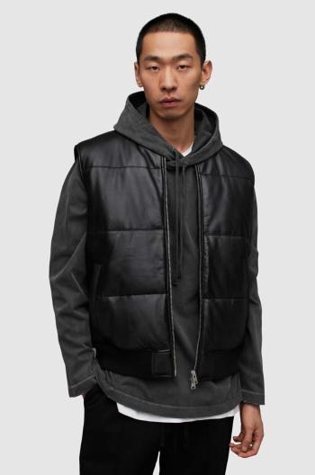 Vesta AllSaints ML007Y NARO PUFFER JACKET pánská, černá barva