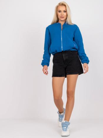 MODRÁ PROŠÍVANÝ BOMBER HAITI -RV-KR-006.16-BLUE Velikost: S/M