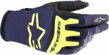 Alpinestars Techstar Gloves Night Navy/Yellow Fluorescent 2XL Rukavice