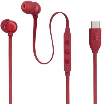 JBL TUNE 310 USB-C Red Sluchátka do uší