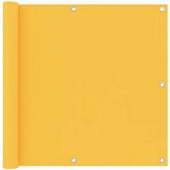 Balkónová zástěna žlutá 90×600 cm oxfordská látka 135027 (135027)