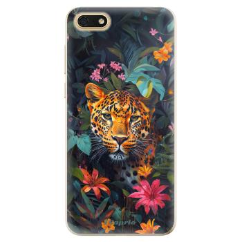 Odolné silikonové pouzdro iSaprio - Flower Jaguar - Huawei Honor 7S