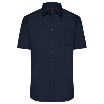 James & Nicholson Pánská košile s krátkým rukávem JN680 - Tmavě modrá | XL