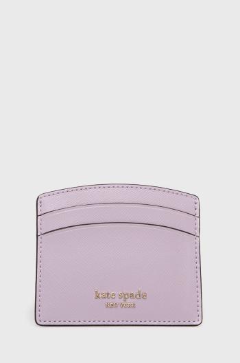 Pouzdro na karty Kate Spade fialová barva