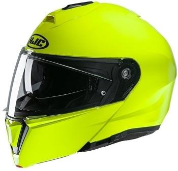 HJC i90 Solid Fluorescent Green S Přilba