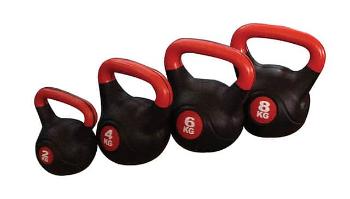 ACRA Činka kettlebell s cementovou náplní - 4 kg