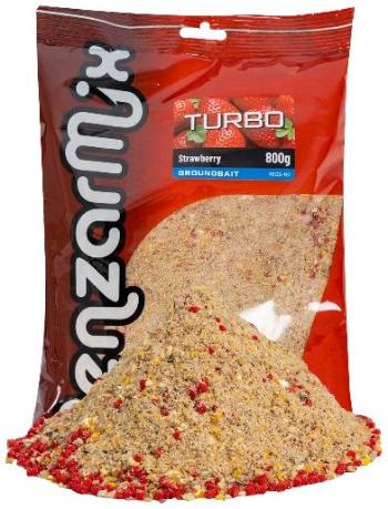 Benzar mix krmítková směs groundbait turbo 800 g - jahoda