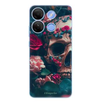 Odolné silikonové pouzdro iSaprio - Skull in Roses - Infinix Smart 7