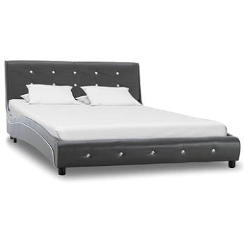 Rám postele šedý umělá kůže 120x200 cm (280323)