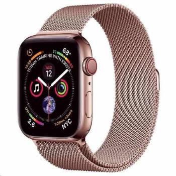 Coteetci Apple Watch řemínek milánský tah 44/42mm růžově zlatý WH5203-PMRG