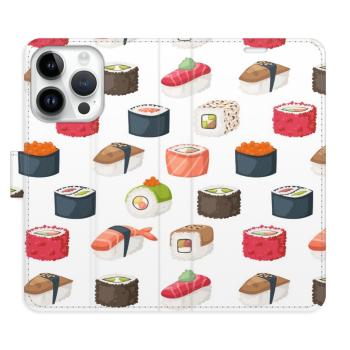 Flipové pouzdro iSaprio - Sushi Pattern 02 - iPhone 15 Pro