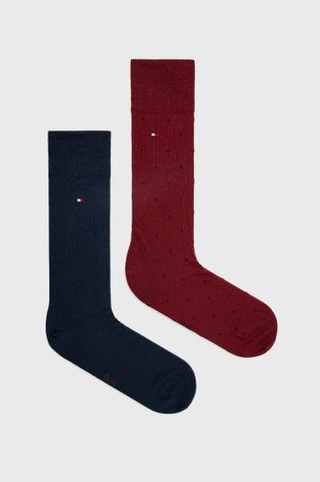 Ponožky Tommy Hilfiger pánské, červená barva