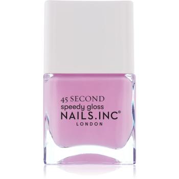 Nails Inc. 45 Second Speedy Gloss rychleschnoucí lak na nehty odstín Ready for Richmond 14 ml