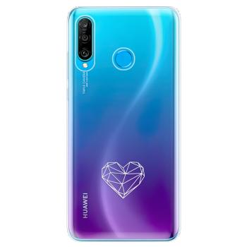 Odolné silikonové pouzdro iSaprio - čiré - Digital Love - Huawei P30 Lite