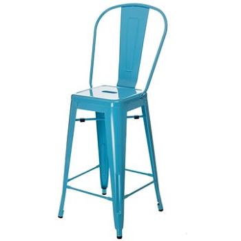 Barová židle s opěradlem Paris Back modrá (IAI-1957)