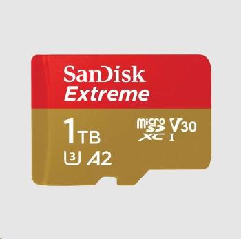 SanDisk micro SDXC karta 1TB Extreme (190 MB/s Class 10, UHS-I U3 V30) + adaptér