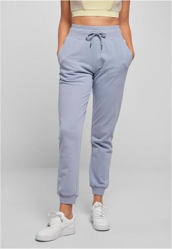 Urban Classics Ladies Organic High Waist Sweat Pants violablue - L