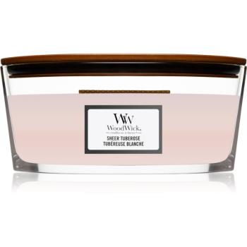 Woodwick Sheer Tuberose vonná svíčka s dřevěným knotem (hearthwick) 453,6 g