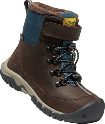 Keen GRETA BOOT WP YOUTH coffee bean/blue wing teal Velikost: 38 boty