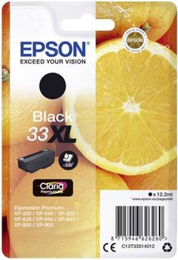 Epson Ink T3351, 33XL originál černá C13T33514012