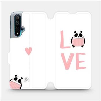 Flipové pouzdro na mobil Huawei Nova 5T - MH09S Panda LOVE (5903516056934)