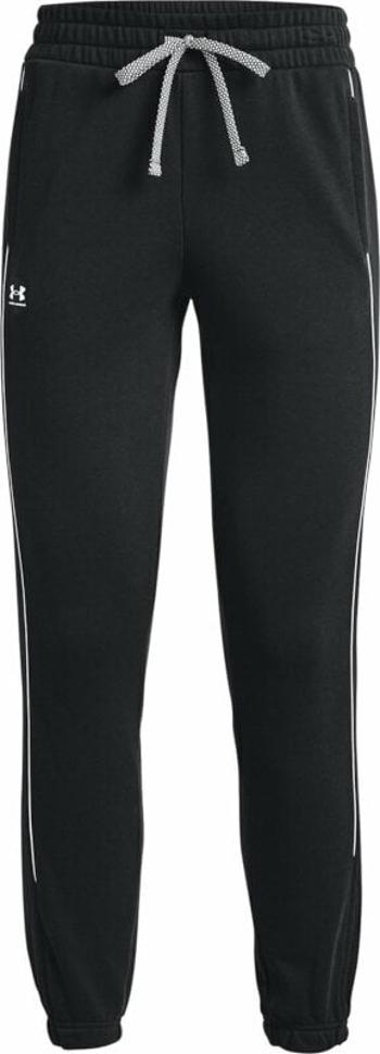 Under Armour Women's UA Rival Fleece Pants Black/White XS Fitness kalhoty