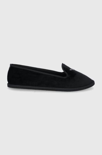 Pantofle EA7 Emporio Armani černá barva